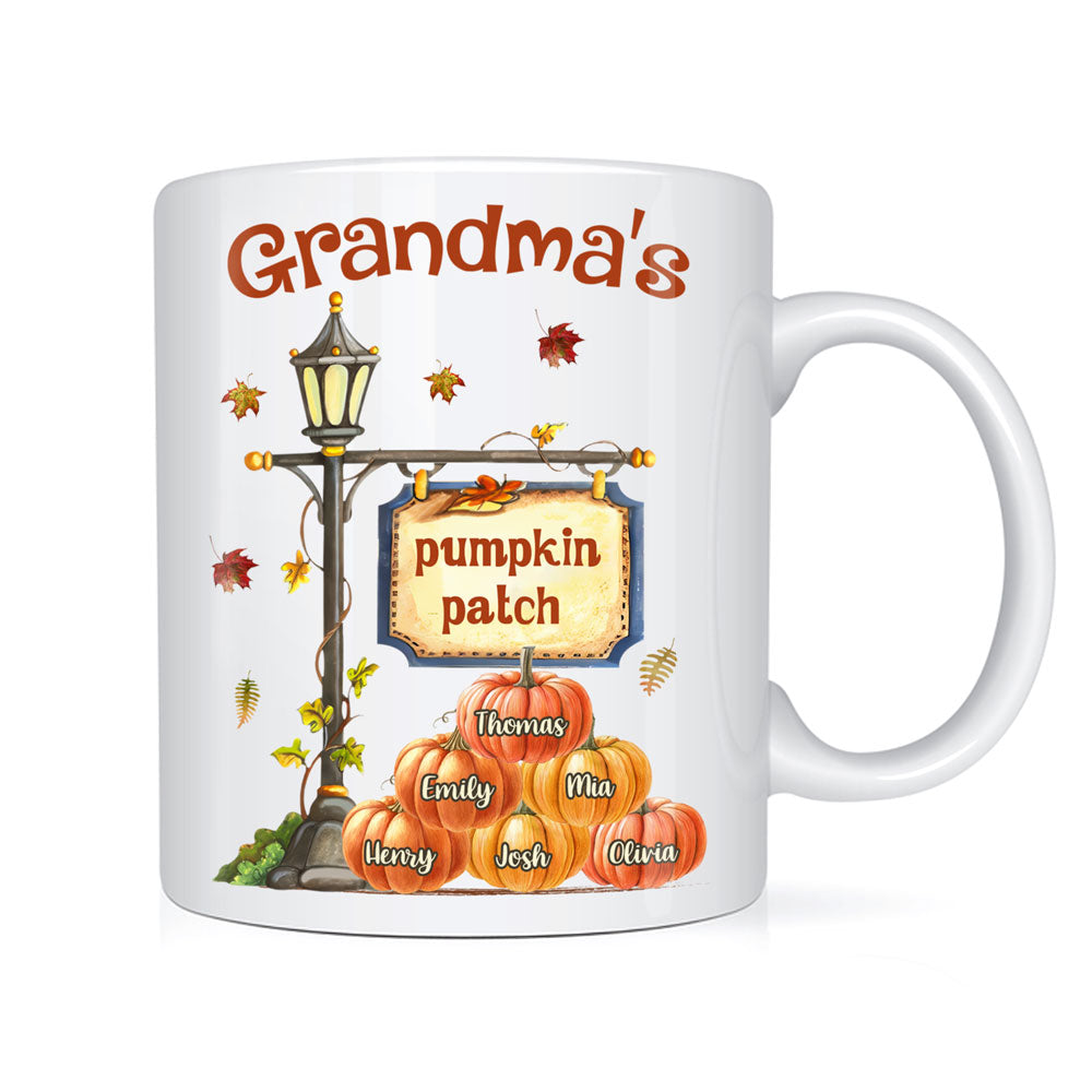 Personalized Gift For Grandma Autumn Pumpkin Patch Mug 27402 Primary Mockup