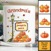 Personalized Gift For Grandma Autumn Pumpkin Patch Mug 27402 thumb 1