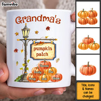 Personalized Gift For Grandma Autumn Pumpkin Patch Mug 27402 thumb 1