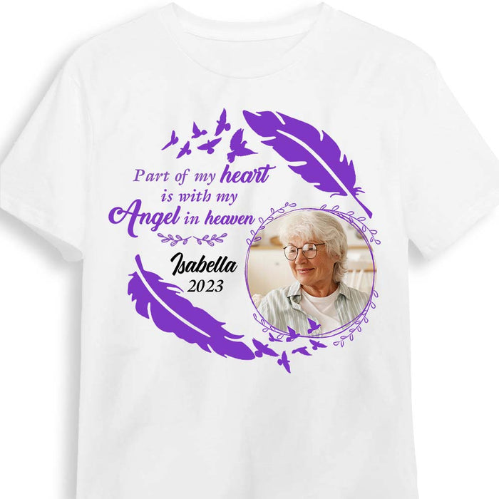 Personalized Gift For Loss Mom Memorial Remembering An Angel Custom Photo Shirt - Hoodie - Sweatshirt 27403 1