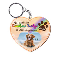 Personalized Pet Memorial Gift Wood Keychain 27406 thumb 1