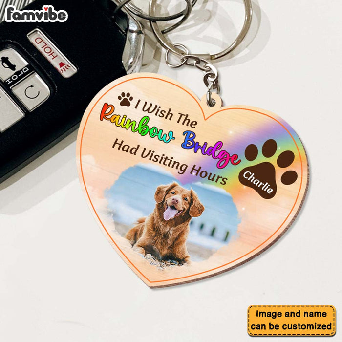Personalized Pet Memorial Gift Wood Keychain 27406 1