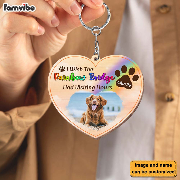 Personalized Pet Memorial Gift Wood Keychain 27406 1