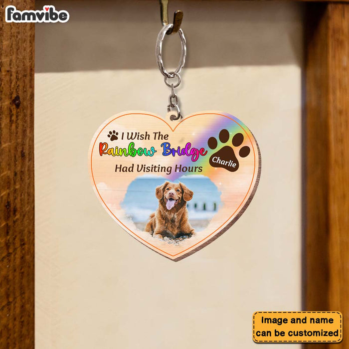 Personalized Pet Memorial Gift Wood Keychain 27406 1