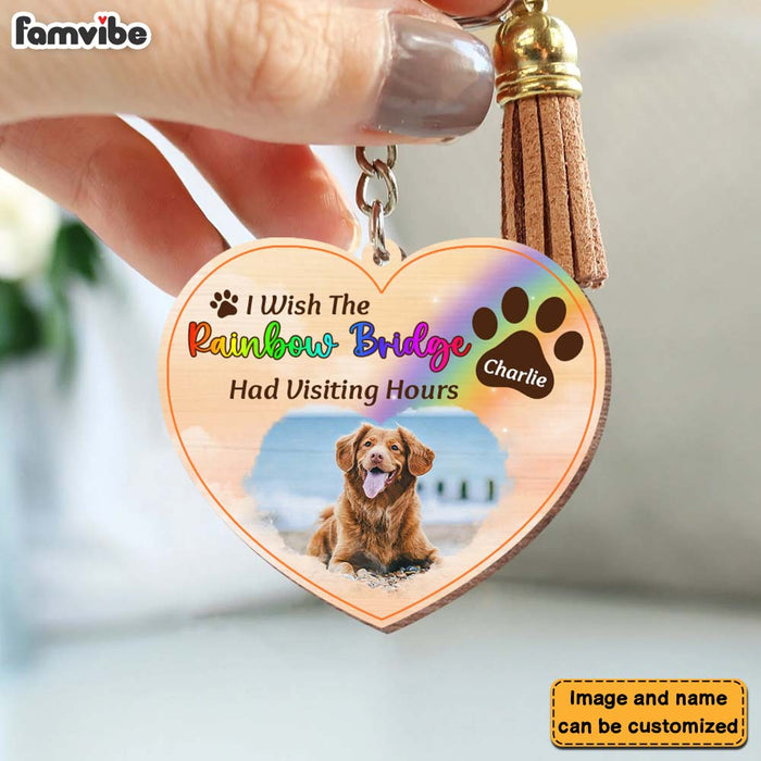 Personalized Pet Memorial Gift Wood Keychain 27406 1
