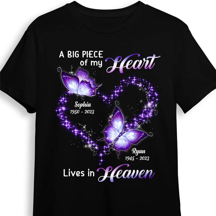 Personalized Gift A Big Piece Of My Heart Lives In Heaven Shirt - Hoodie - Sweatshirt 27411 1