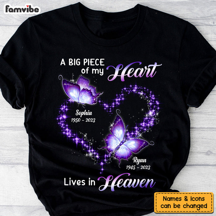Personalized Gift A Big Piece Of My Heart Lives In Heaven Shirt - Hoodie - Sweatshirt 27411 1