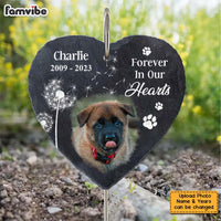 Personalized Photo Dog Memorial Gift For Loss Of Pet Forever In Our Hearts In Loving Memory Heart Memorial Slate 27416 thumb 1
