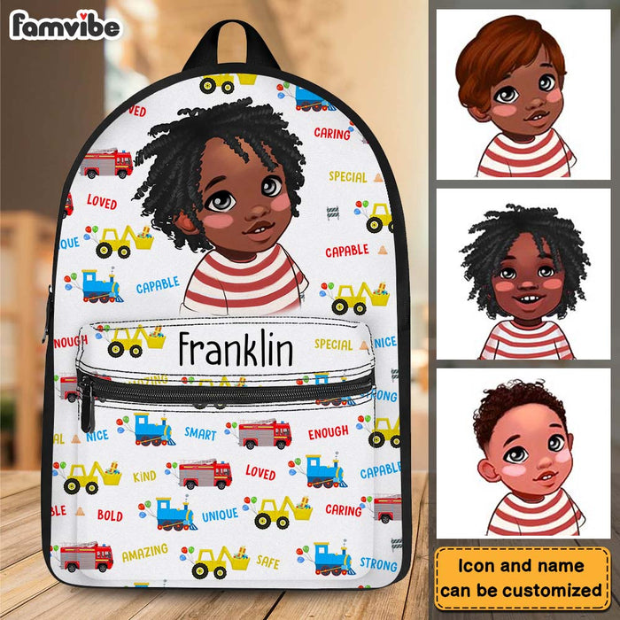 Personalized Gift For Grandson Cars Back To School Affirmations BackPack 27420 1