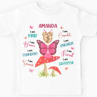 Personalized Gift For Granddaughter Little Fairy Butterfly I Am Quote Kid T Shirt 27421 thumb 1