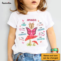 Personalized Gift For Granddaughter Little Fairy Butterfly I Am Quote Kid T Shirt 27421 thumb 1