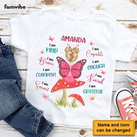 Personalized Gift For Granddaughter Little Fairy Butterfly I Am Quote Kid T Shirt 27421 thumb 1
