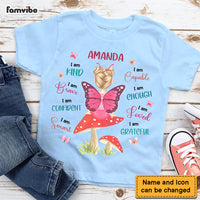 Personalized Gift For Granddaughter Little Fairy Butterfly I Am Quote Kid T Shirt 27421 thumb 1