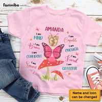 Personalized Gift For Granddaughter Little Fairy Butterfly I Am Quote Kid T Shirt 27421 thumb 1