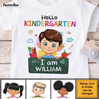 Personalized Gift For Grandson Hello Kindergarten I Am Kid T Shirt 27424 thumb 1