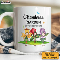 Personalized Gift For Grandma - Grandma's Garden Love Grows Here Mug 27426 thumb 1