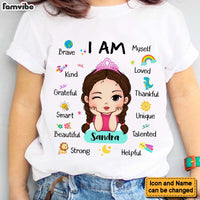 Personalized Affirmation Shirt - 'I Am Kind, I Am Smart' Gift for Granddaughter & Daughter thumb 1