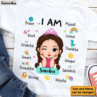 Personalized Affirmation Shirt - 'I Am Kind, I Am Smart' Gift for Granddaughter & Daughter thumb 1