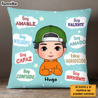 Personalized Gift For Grandson Spanish Soy Amable Pillow 27435 thumb 1