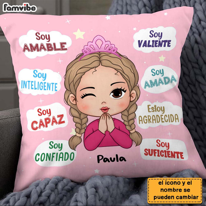 Personalized Gift For Grandson Spanish Soy Amable Pillow 27435 1