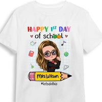 Personalized Gift For Teacher Happy First Day Of School Shirt - Hoodie - Sweatshirt 27436 thumb 1
