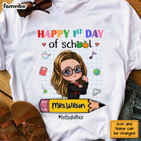 Personalized Gift For Teacher Happy First Day Of School Shirt - Hoodie - Sweatshirt 27436 thumb 1