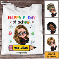 Personalized Gift For Teacher Happy First Day Of School Shirt - Hoodie - Sweatshirt 27436 thumb 1