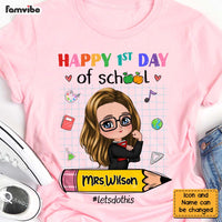 Personalized Gift For Teacher Happy First Day Of School Shirt - Hoodie - Sweatshirt 27436 thumb 1