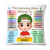Personalized Back To School First Day Of School Gift For Grandson Set Of Educational Learning Pillow 27438 1