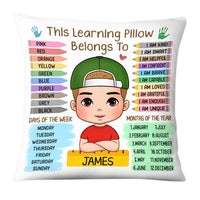 Personalized Back To School First Day Of School Gift For Grandson Set Of Educational Learning Pillow 27438 thumb 1