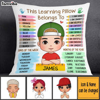 Personalized Back To School First Day Of School Gift For Grandson Set Of Educational Learning Pillow 27438 thumb 1