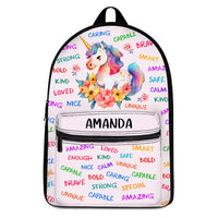Personalized Gift For Granddaughter Unicorn Affirmation BackPack 27439 thumb 1