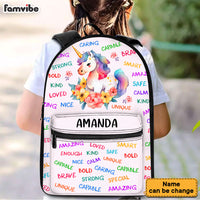 Personalized Gift For Granddaughter Unicorn Affirmation BackPack 27439 thumb 1