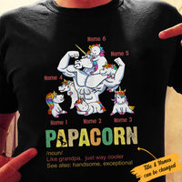 Personalized Dad Grandpa Unicorn T Shirt MY192 30O34 thumb 1