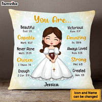 Personalized Gift For Granddaughter First Communion Christian Pillow 27441 thumb 1
