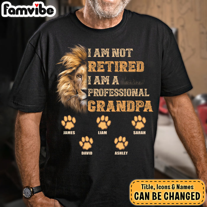 Personalized Retirement Gift I'm A Professional Grandpa Shirt Hoodie Sweatshirt 27445 1