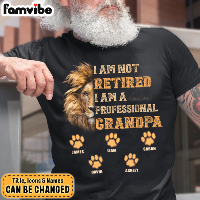 Personalized Retirement Gift I'm A Professional Grandpa Shirt Hoodie Sweatshirt 27445 1