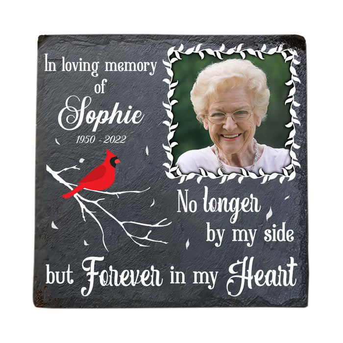 Personalized Memorial Tribute Gift Forever In My Heart Square Memorial Stone 27454 1