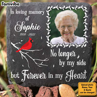 Personalized Memorial Tribute Gift Forever In My Heart Square Memorial Stone 27454 thumb 1