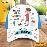 Personalized Gift For Grandson There Is No Wrong Way To Be A Boy Cap 27455 thumb 1