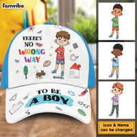 Personalized Gift For Grandson There Is No Wrong Way To Be A Boy Cap 27455 thumb 1