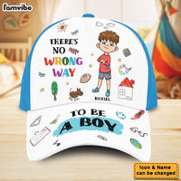 Personalized Gift For Grandson There Is No Wrong Way To Be A Boy Cap 27455 thumb 1