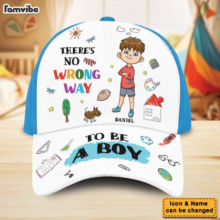 Personalized Gift For Grandson There Is No Wrong Way To Be A Boy Cap 27455 1