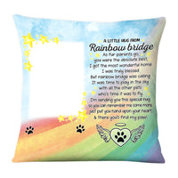 Personalized Gift For Loss Beloved Pet Rainbow Bridge Was Calling Pillow 27456 thumb 1