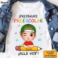 Personalized Gift For Grandson Spanish Preparate Alla Voy Kid T Shirt 27459 thumb 1