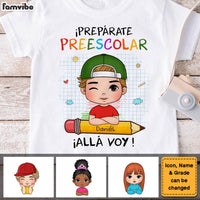 Personalized Gift For Grandson Spanish Preparate Alla Voy Kid T Shirt 27459 thumb 1
