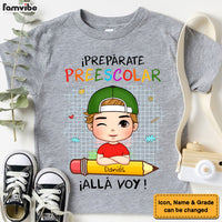 Personalized Gift For Grandson Spanish Preparate Alla Voy Kid T Shirt 27459 thumb 1