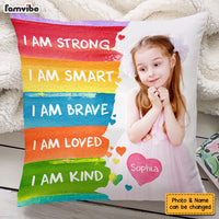 Personalized Gift For Granddaughter Affirmation Upload Photo Pillow 27461 thumb 1
