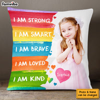 Personalized Gift For Granddaughter Affirmation Upload Photo Pillow 27461 thumb 1