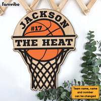 Personalized Gift For Grandson Basketball Wood Sign 27462 thumb 1